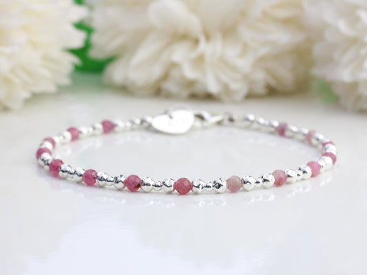 pink tourmaline bracelet