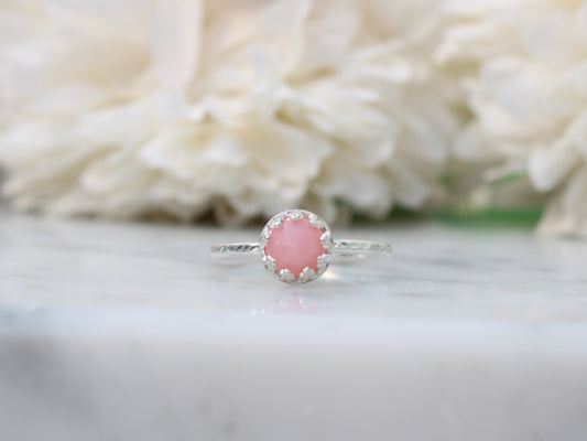 pink opal ring