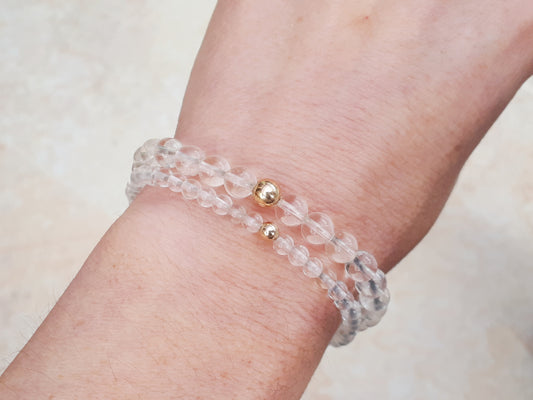 quartz gemstone bracelet