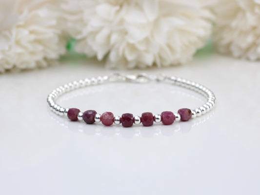 ruby milestone bracelet
