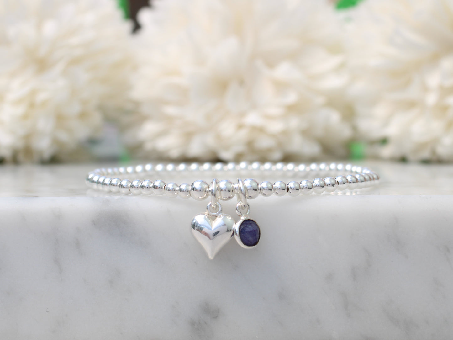 september birthstone charm bracelet