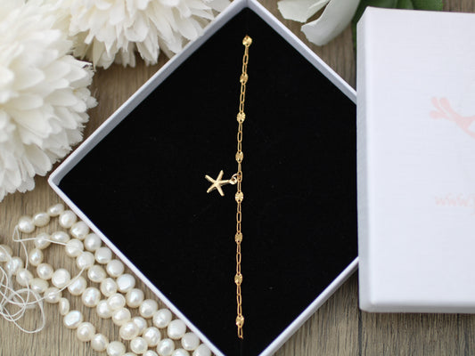 starfish ankle bracelet