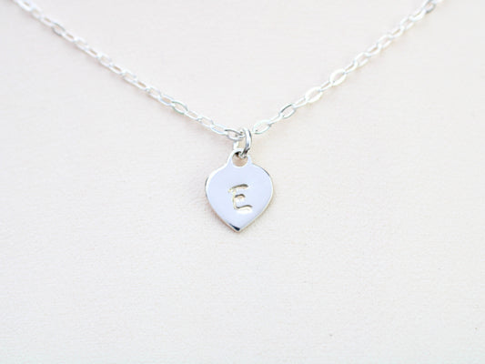 sterling silver family initial necklace