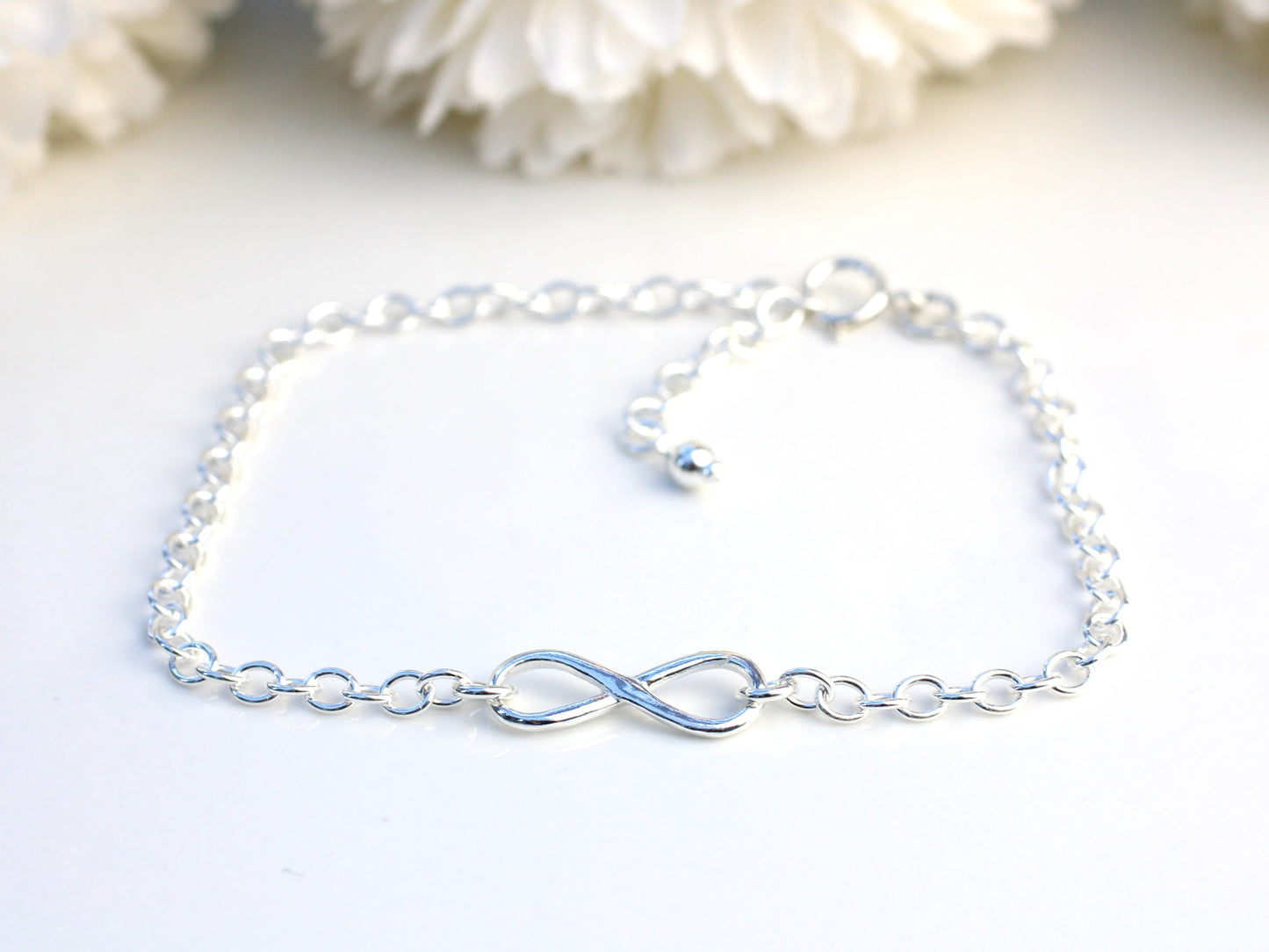 sterling silver infinity bracelet