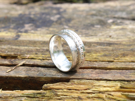 sterling silver spinner ring
