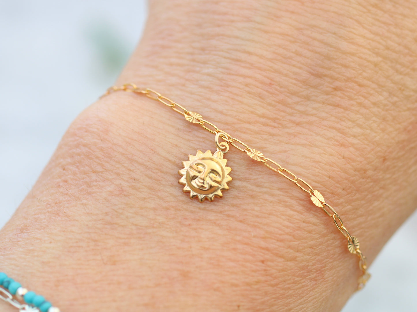 sun charm bracelet