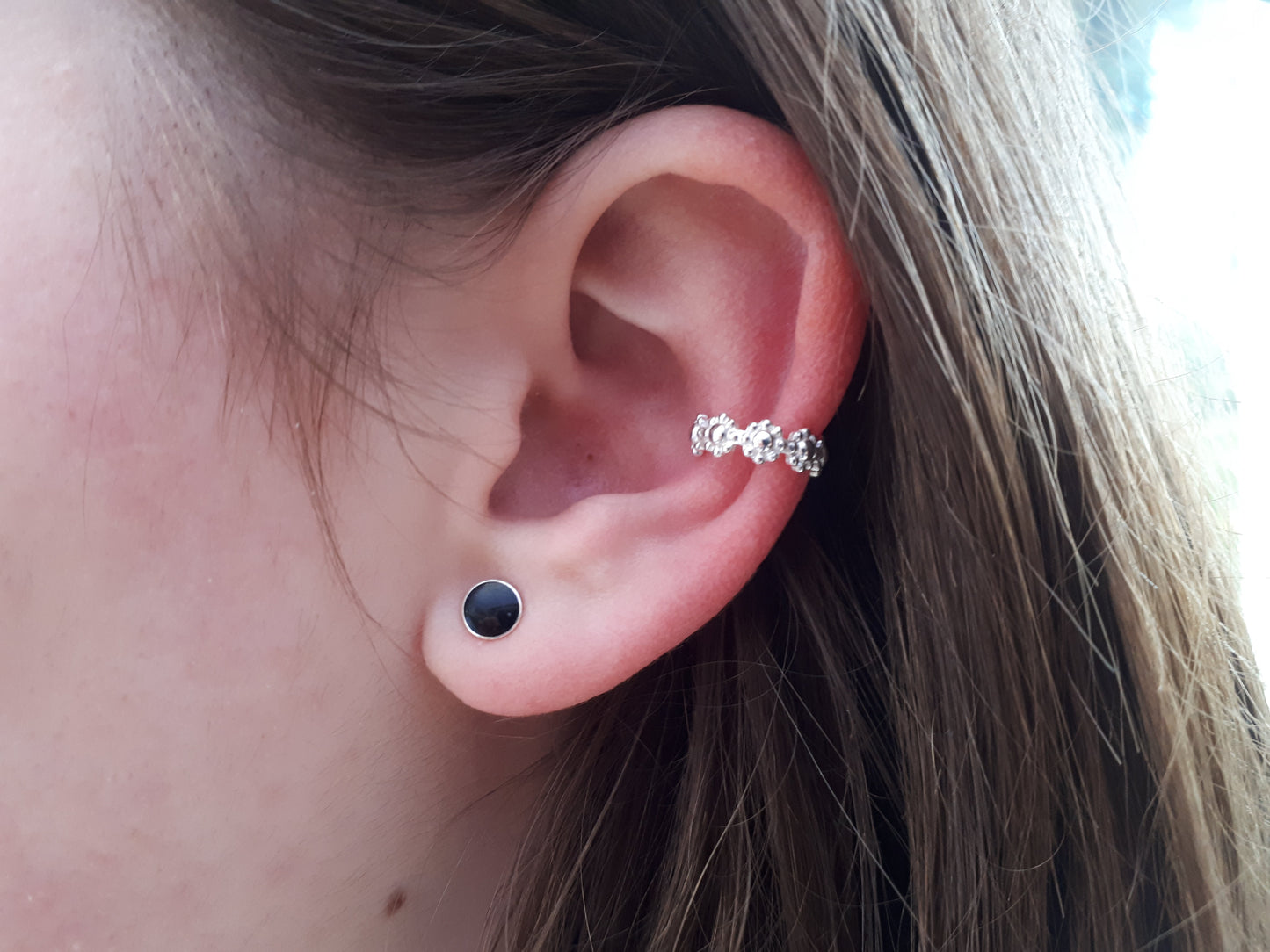 Flower ear cuff . Ready to ship.