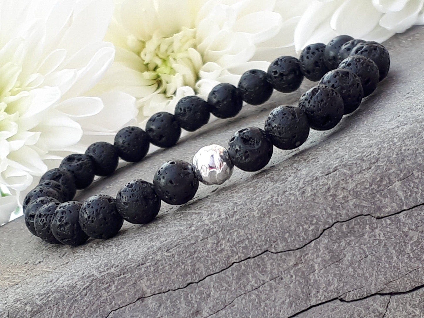 Lava bead bracelet. Aromatherapy bracelet.