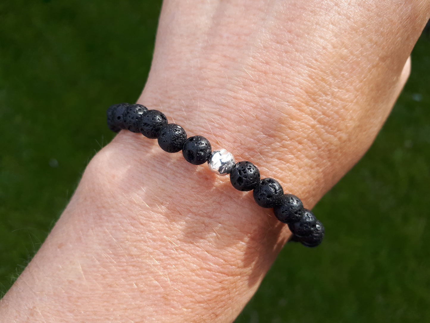 Lava bead bracelet. Aromatherapy bracelet.
