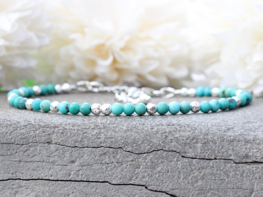 Turquoise gemstone bracelet.
