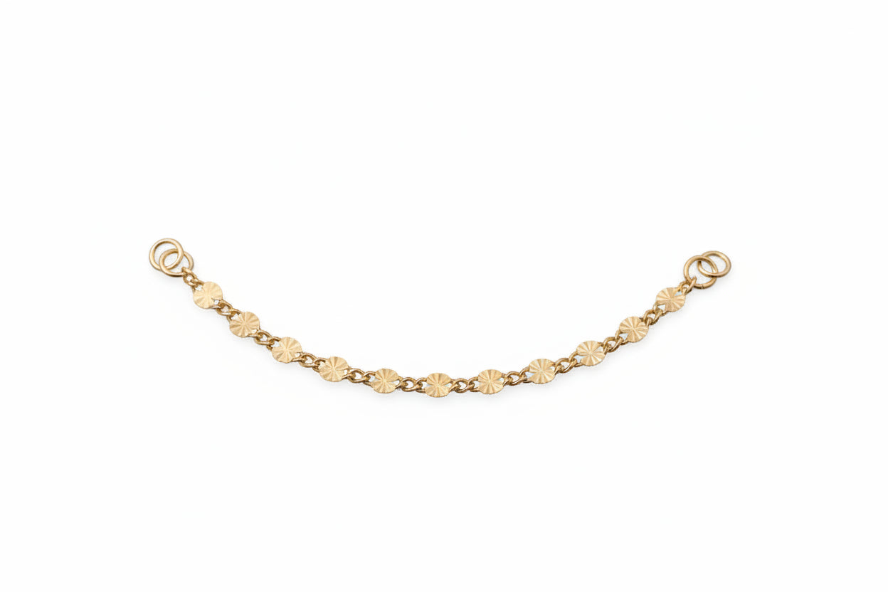 14k Gold Filled Sunburst Earring Chain