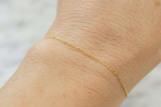 9ct Yellow Gold Figaro Permanent Jewellery Chain | Buy Now, Weld Later