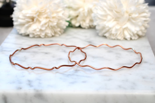 Make your own Bangle Workshop in Silver, Copper or Brass. Sunday 5th July 10am - 1pm
