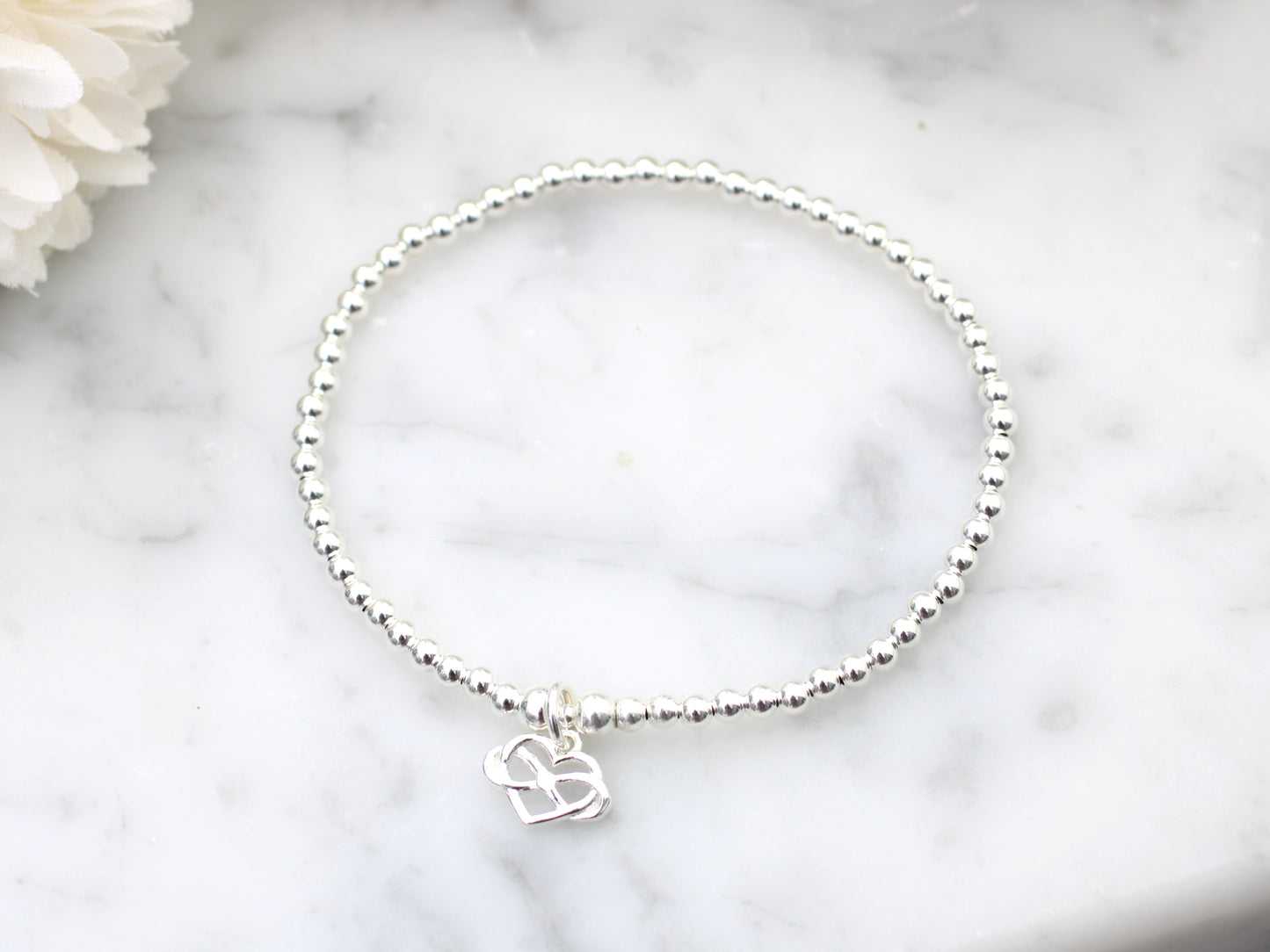 Infinity charm bracelet.