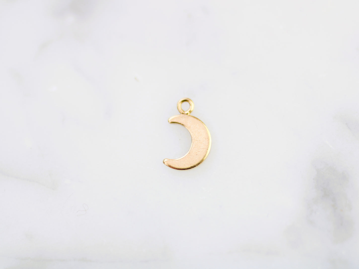 Gold filled moon charm.