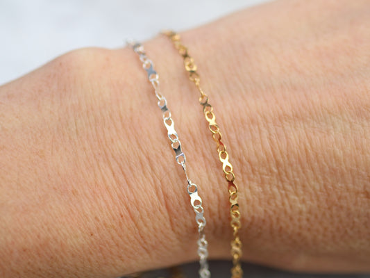 Infinity Permanent Jewellery Chain – Sterling Silver & Gold Filled | Buy Now, Weld Later