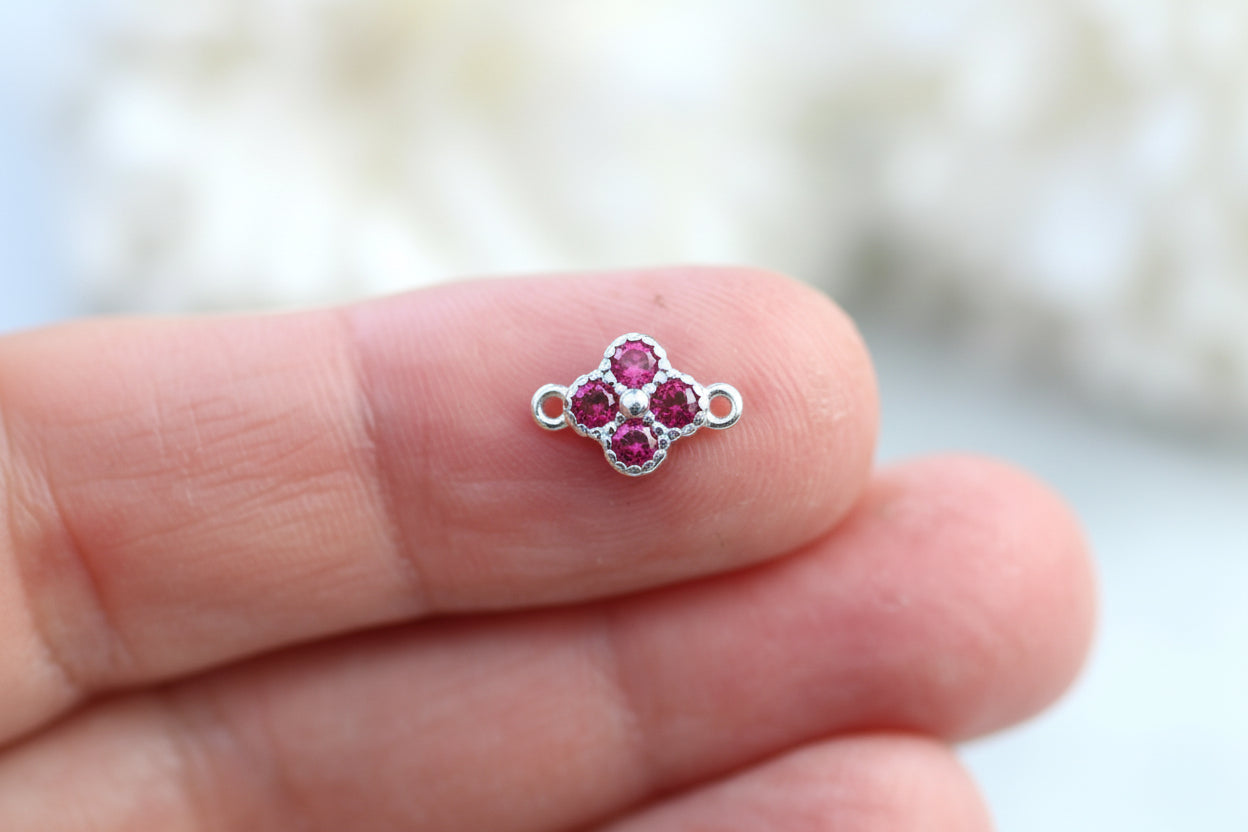 Pink clover connector.