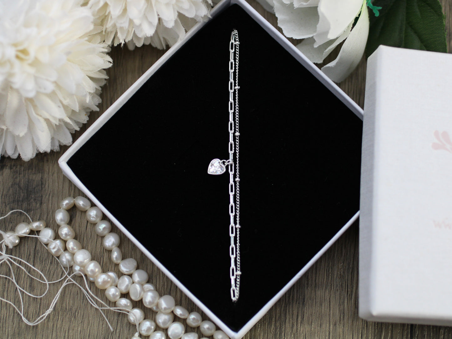 April crystal layered bracelet.
