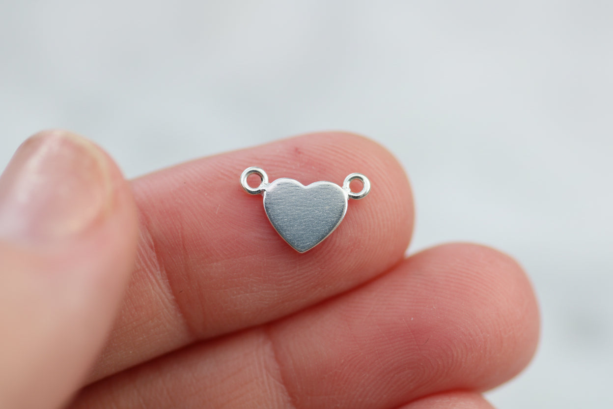 Personalised heart connector.