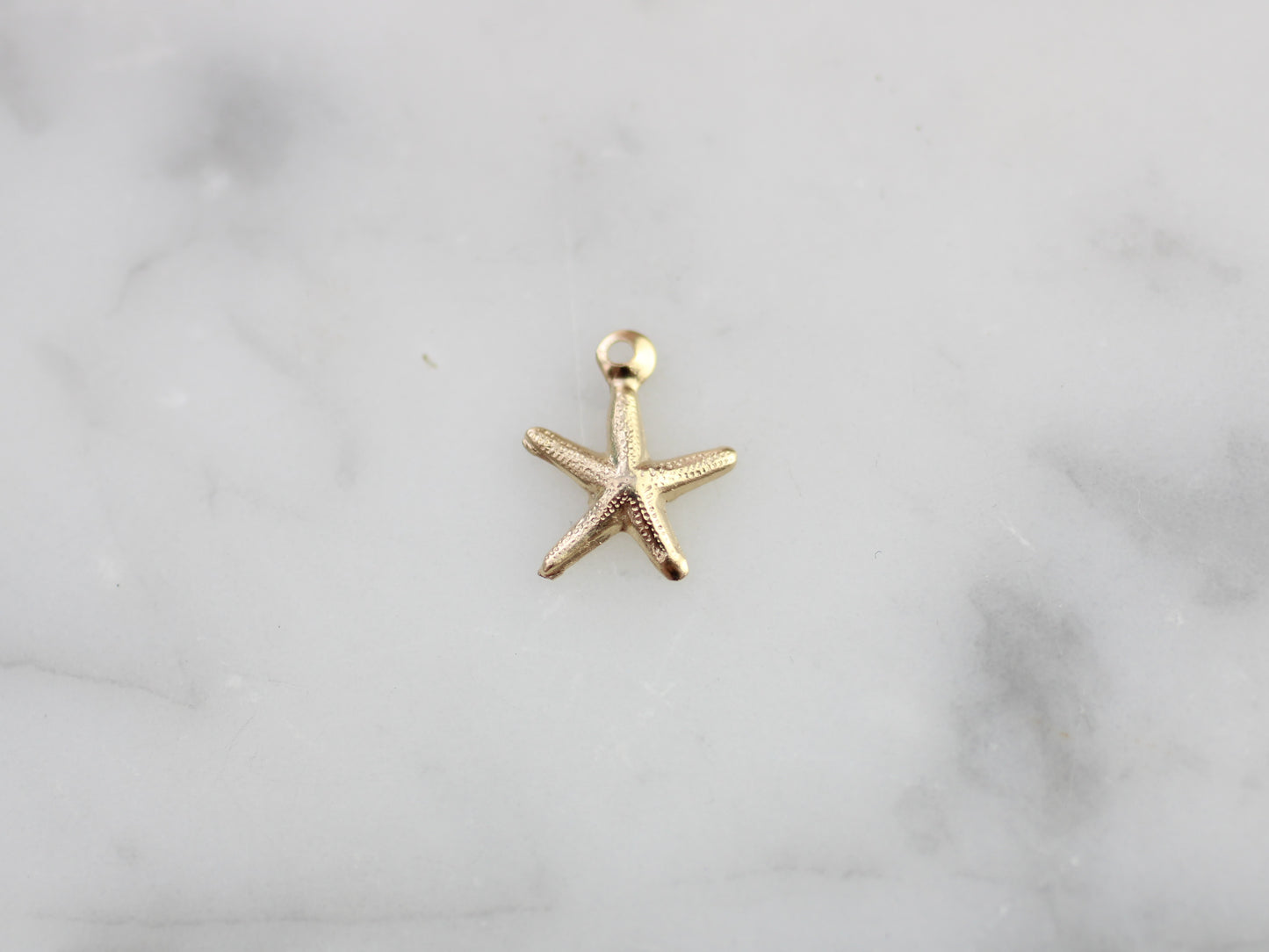 Gold filled starfish charm.