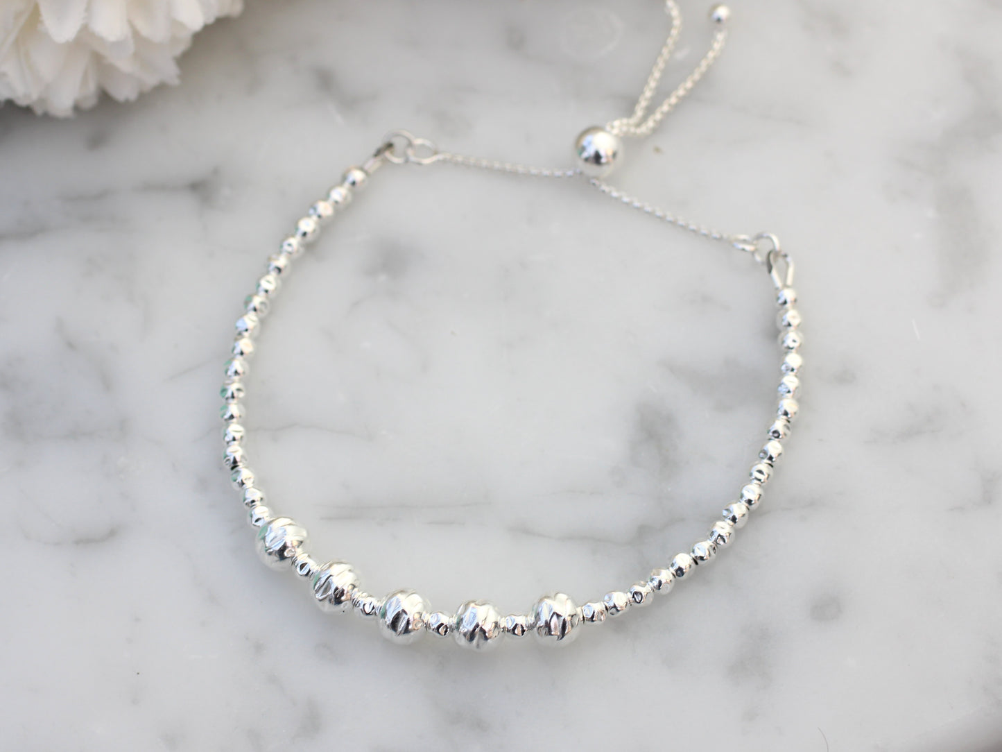50th birthday bracelet in sterling silver.