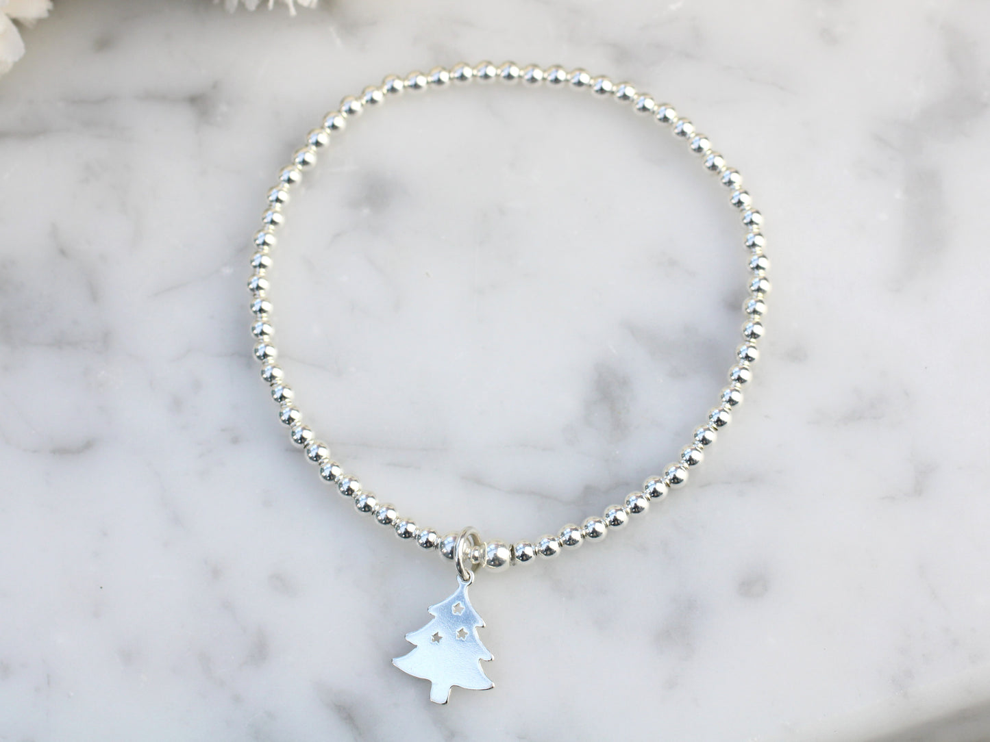 Christmas tree charm bracelet.
