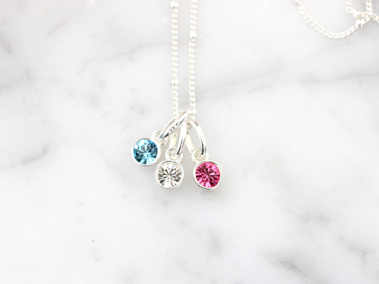 Family birthstone necklace.