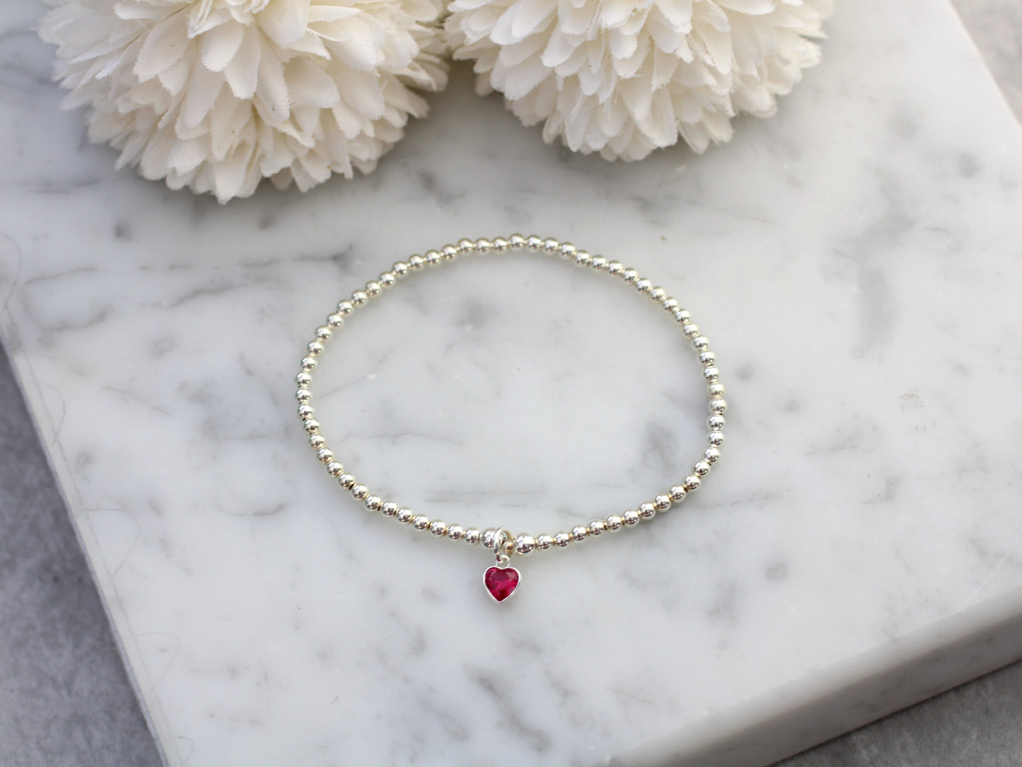 Sterling silver Valentines Day Bracelet.