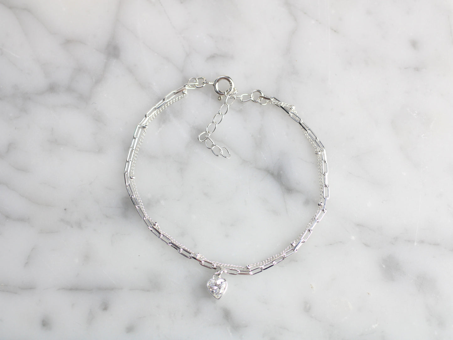 April crystal layered bracelet.