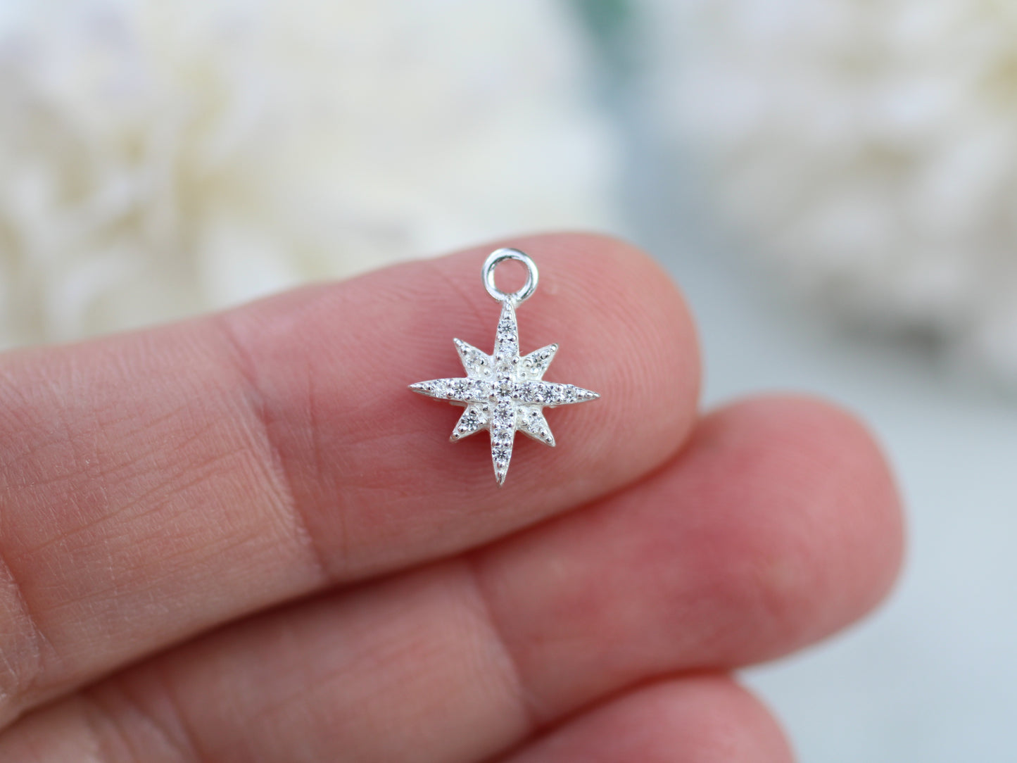 Sparkly North Star charm.