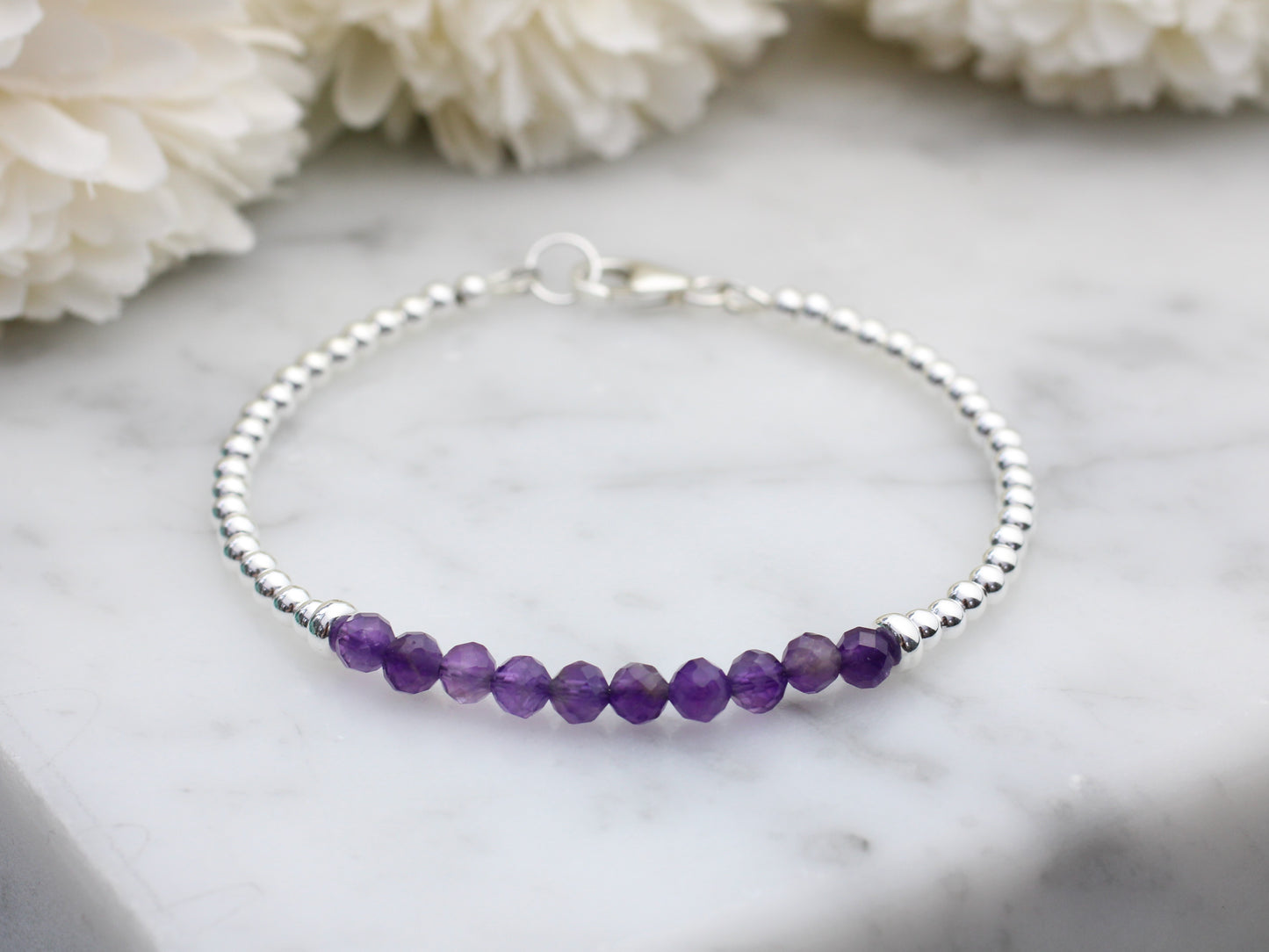 Amethyst bracelet. Ready to ship