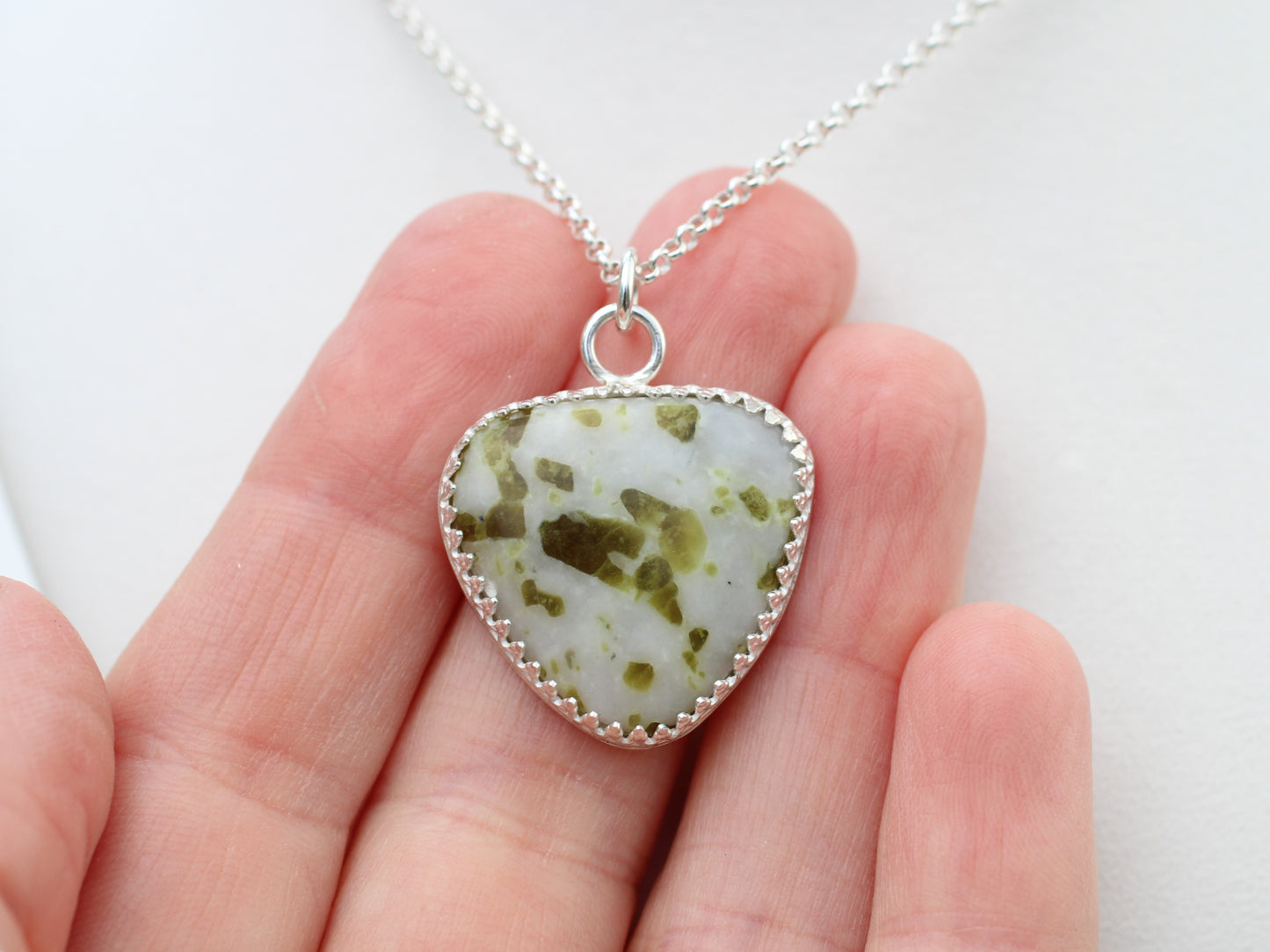 Scottish marble pendant necklace. Ready to ship.