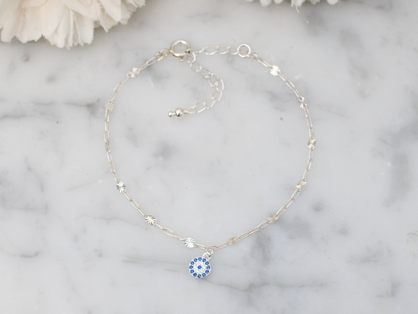 Evil eye bracelet.