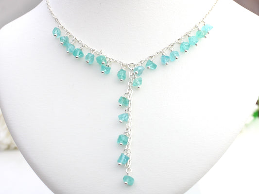 Apatite necklace. Ready to ship.
