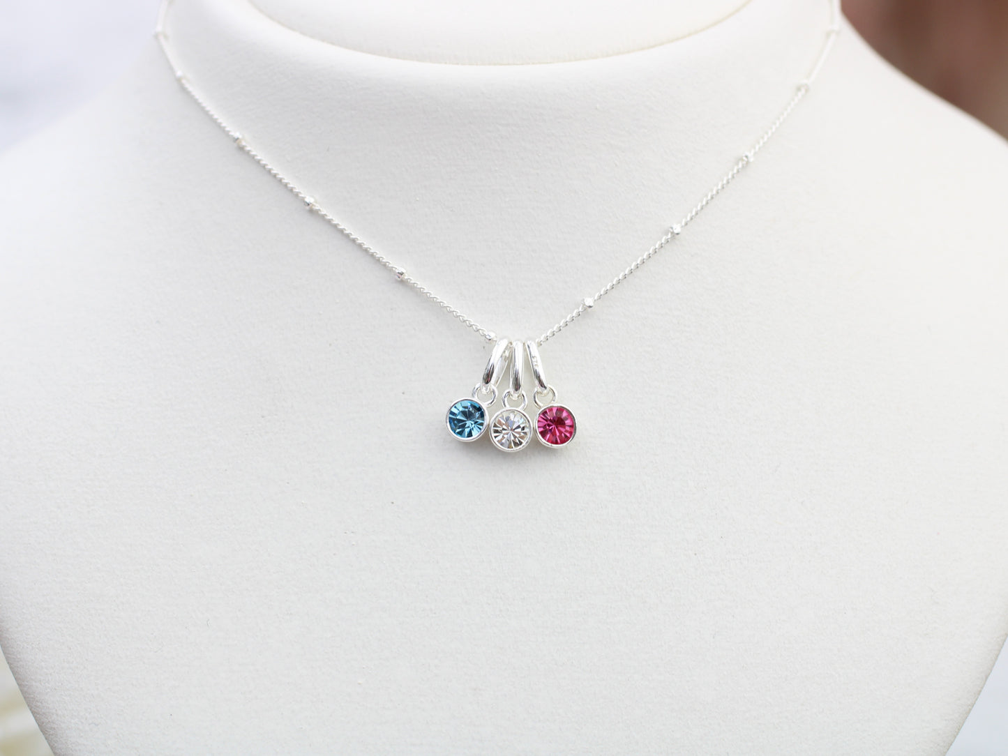 Family birthstone necklace.