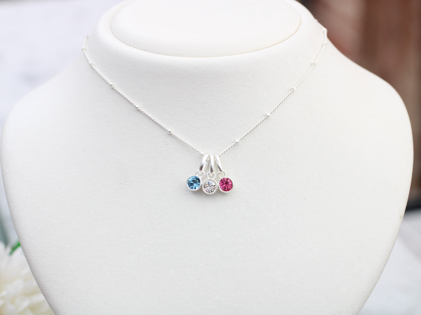 Family birthstone necklace.