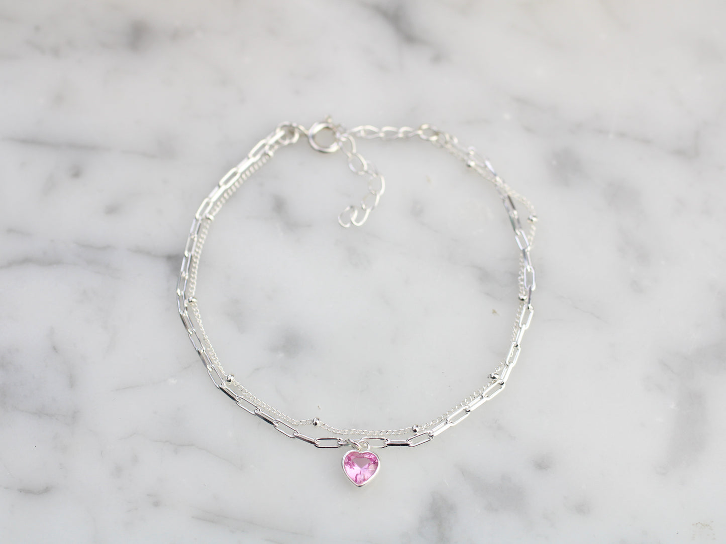 October crystal layered bracelet.