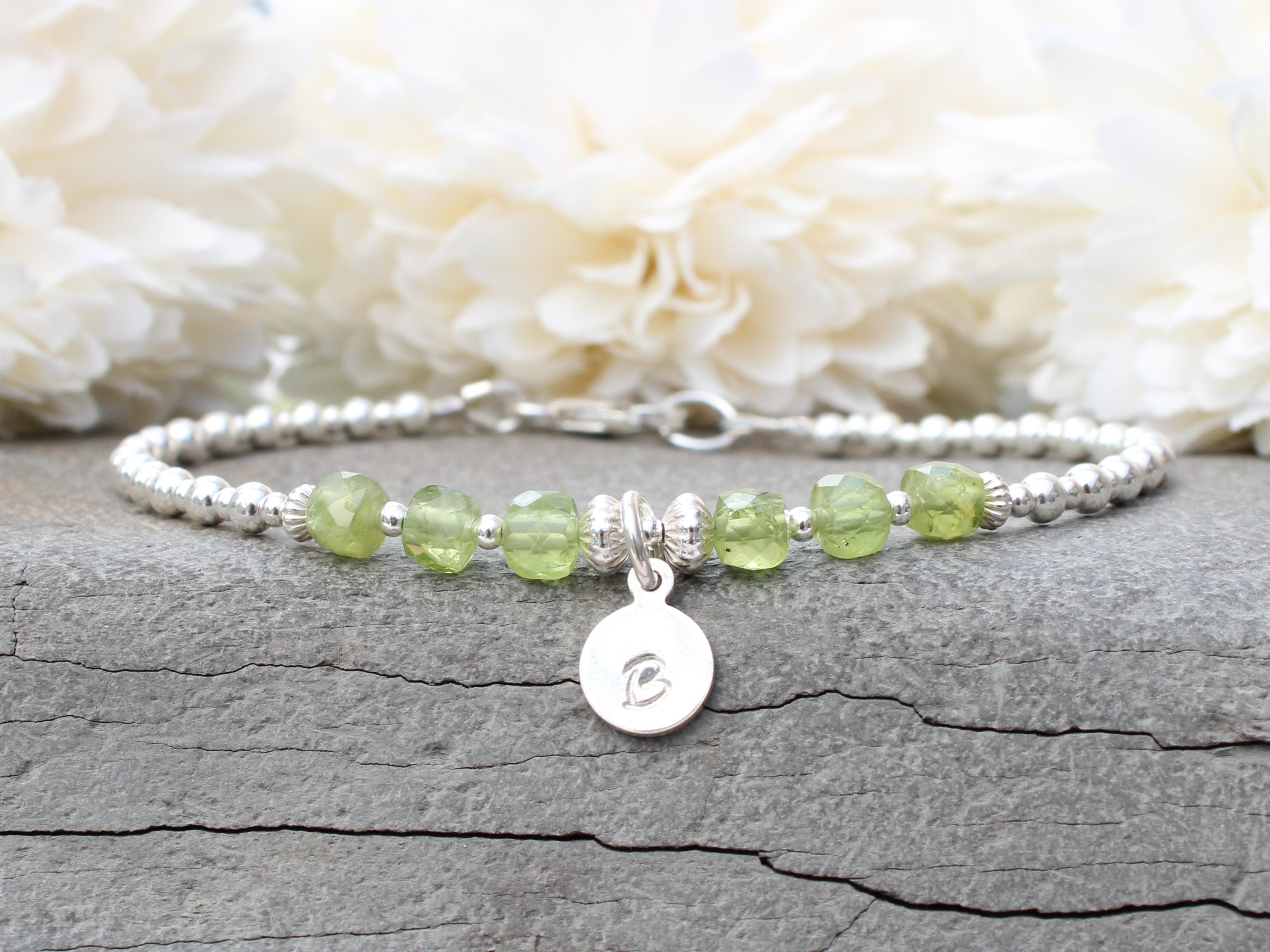 AMANI August Birthstone Bracelet Green Crystal Bracelet - Lily Daily  Boutique