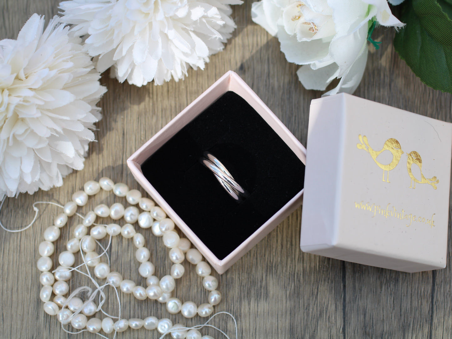 Russian Wedding Ring – Solid Silver Interlocking Ring