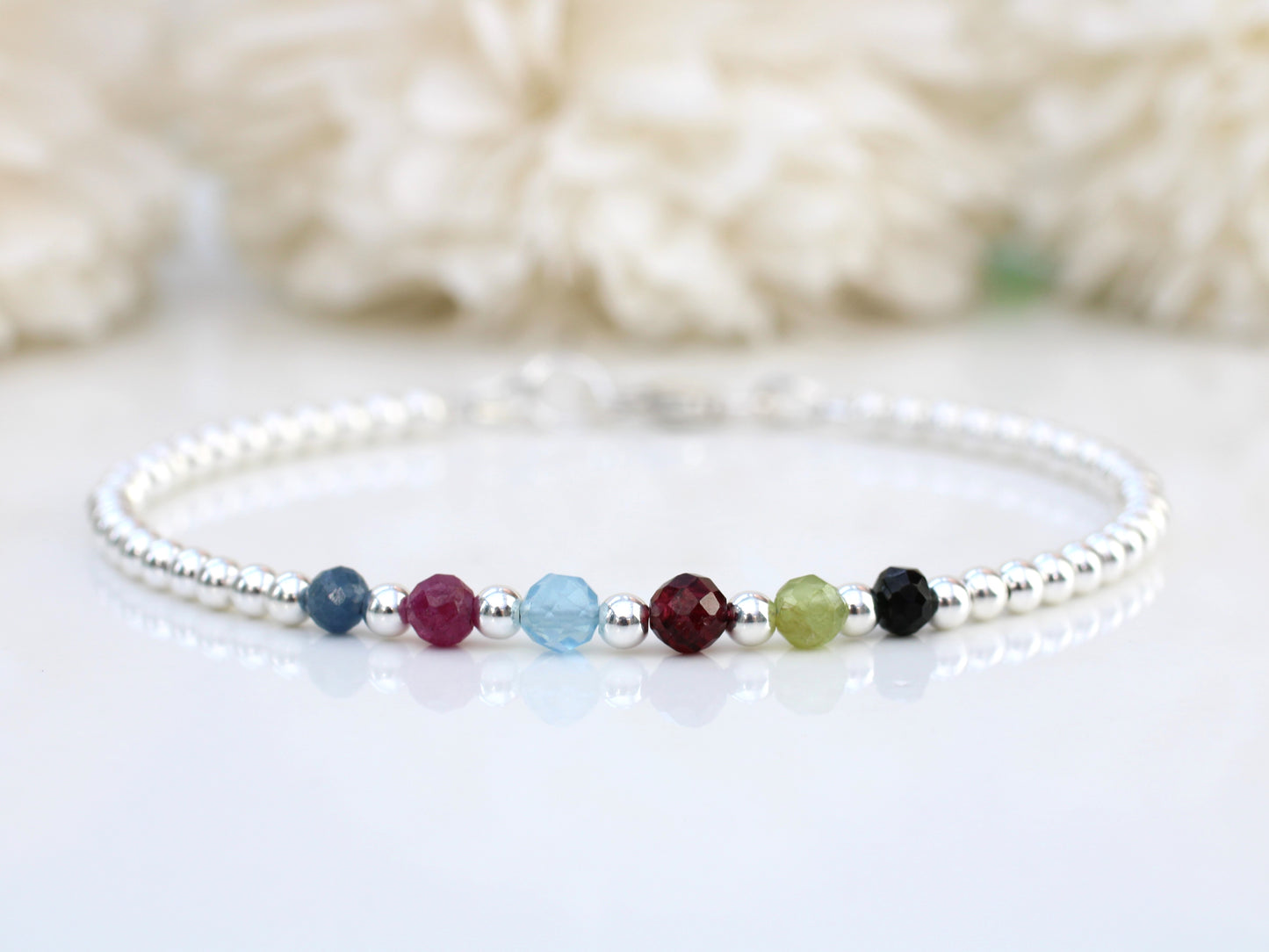 Family birthstone bracelet - create your own.