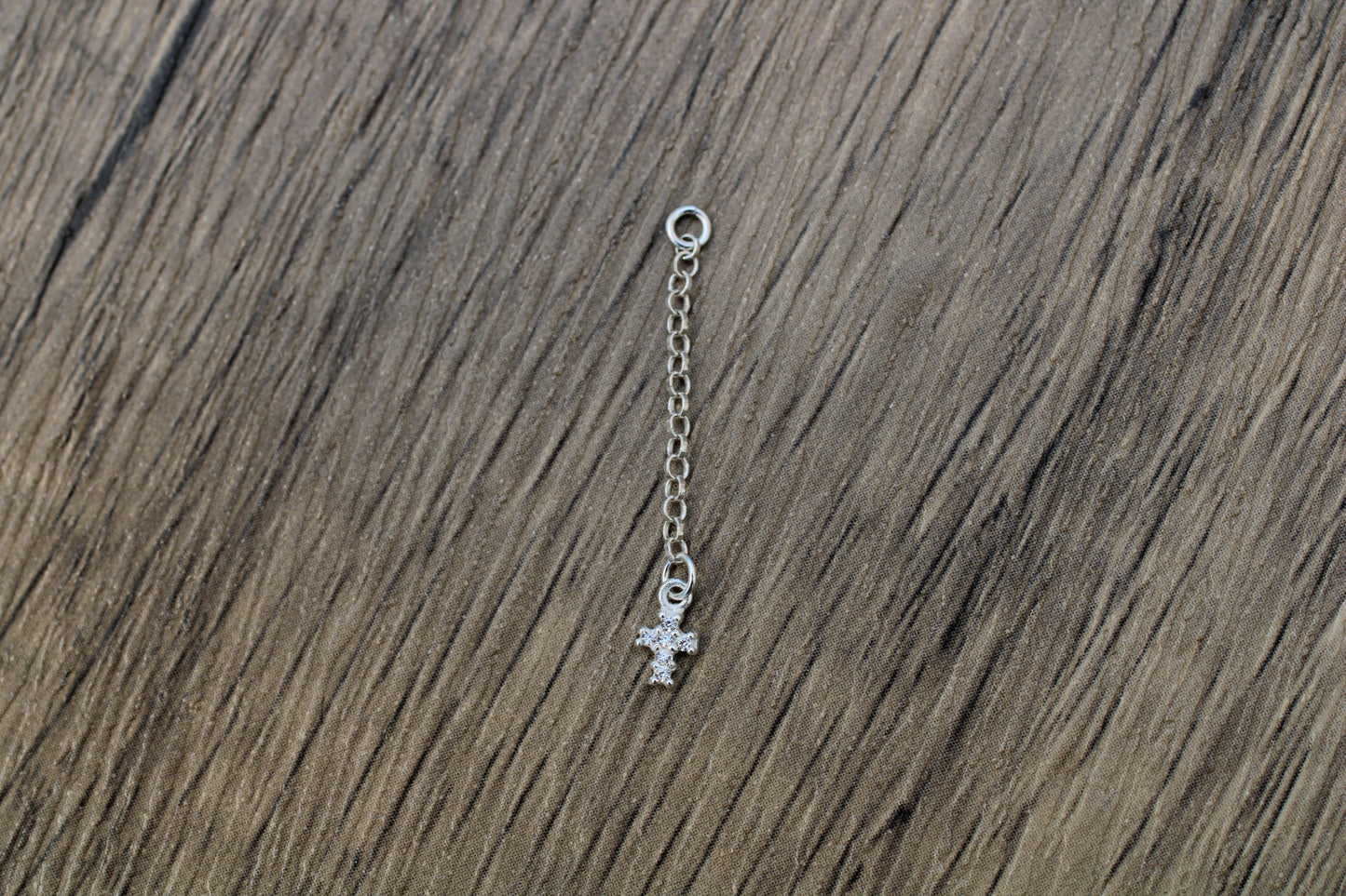 Sterling Silver Cross Earring Chain