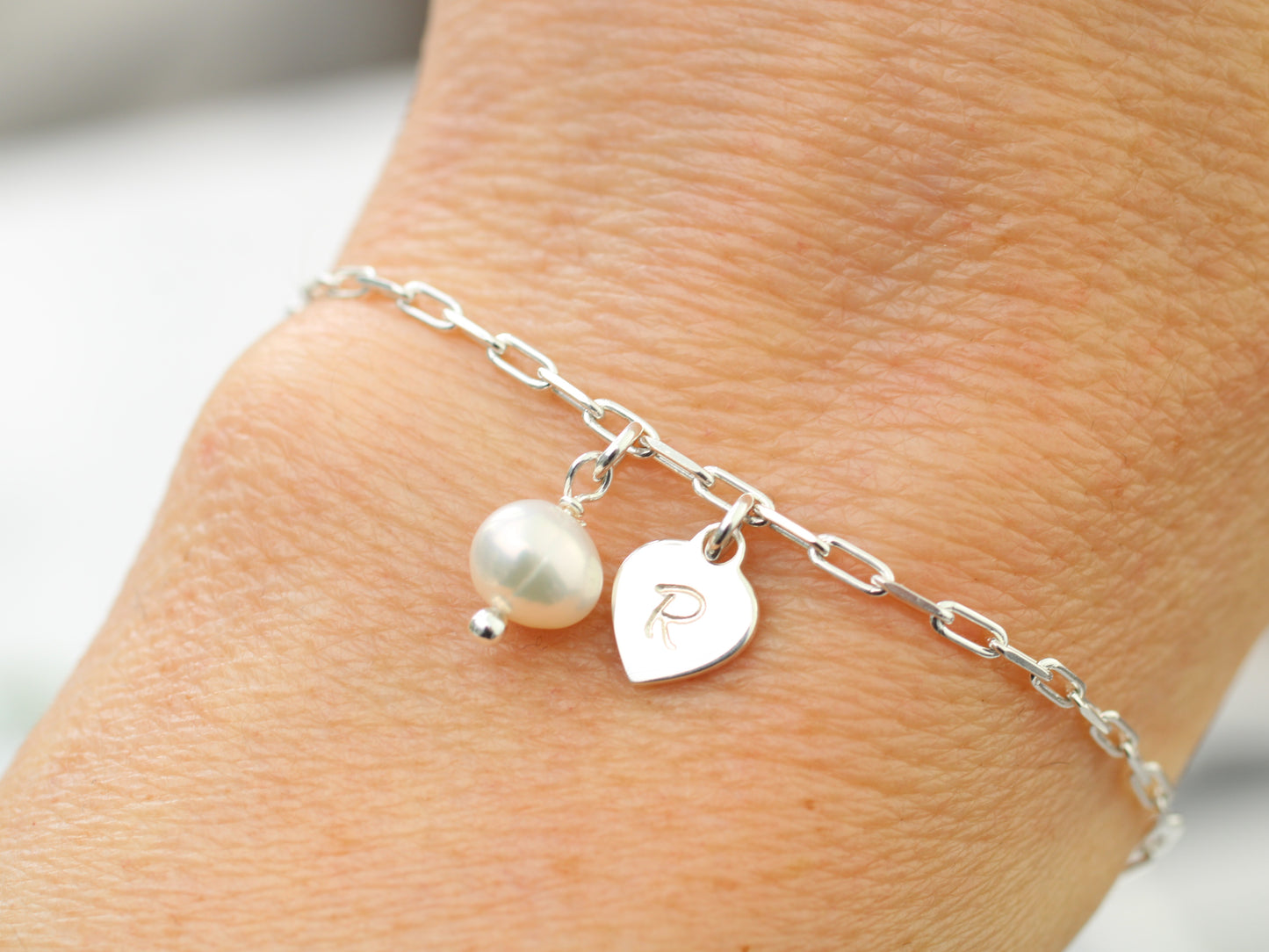 Personalised bridesmaid bracelet.