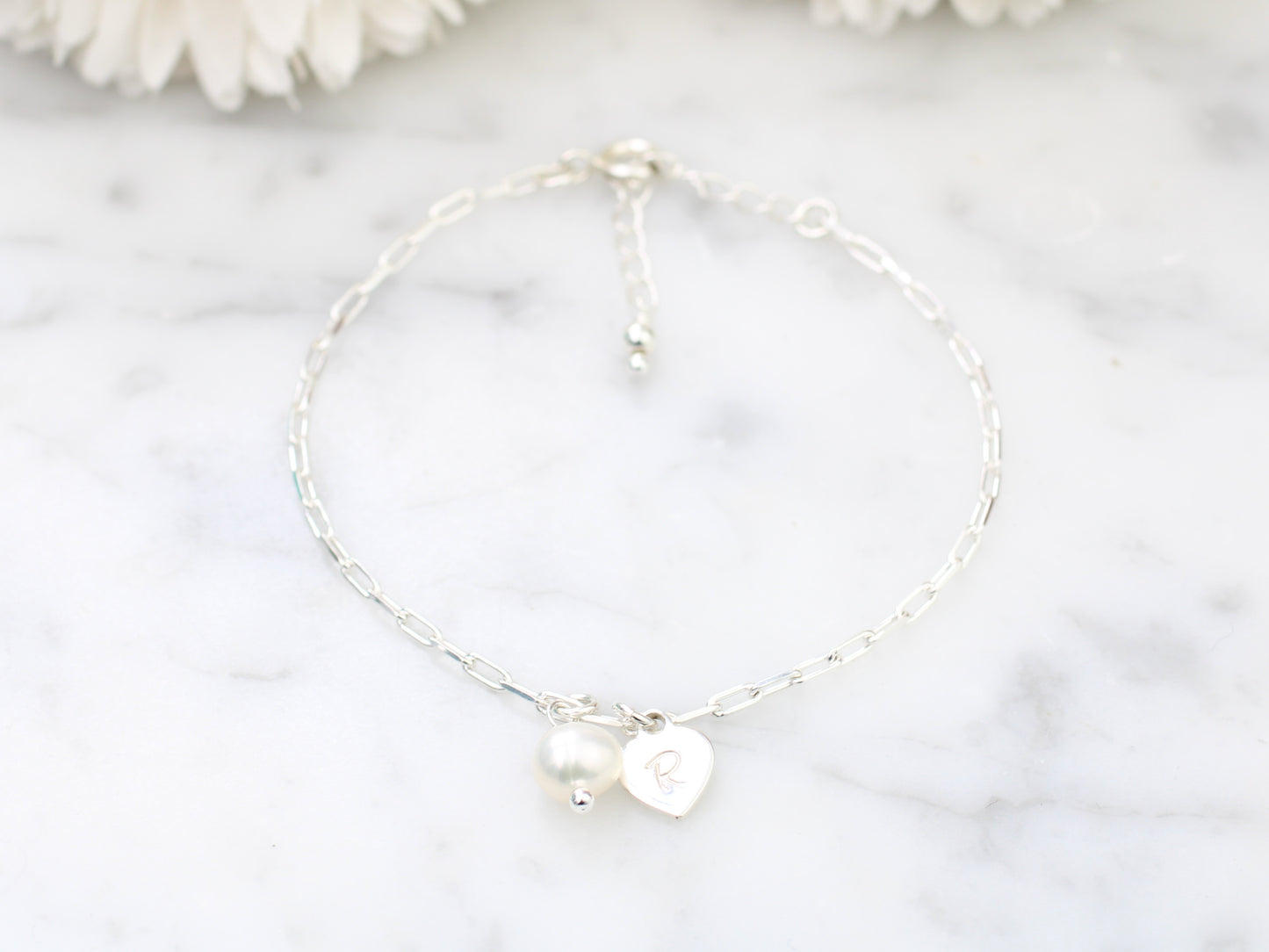 Personalised bridesmaid bracelet.