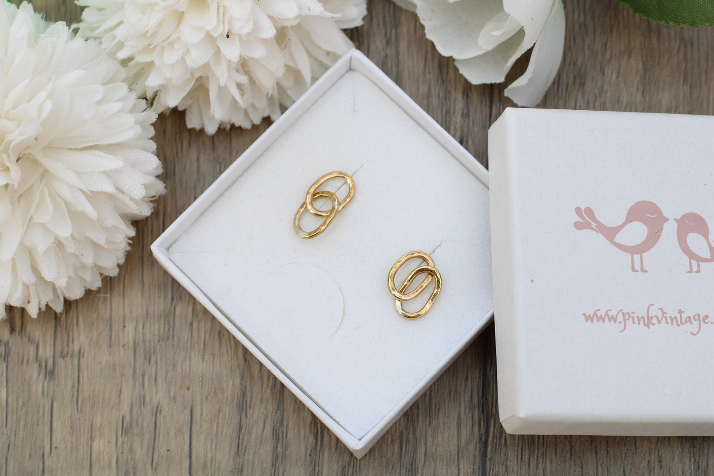 Brass Paperclip Earrings