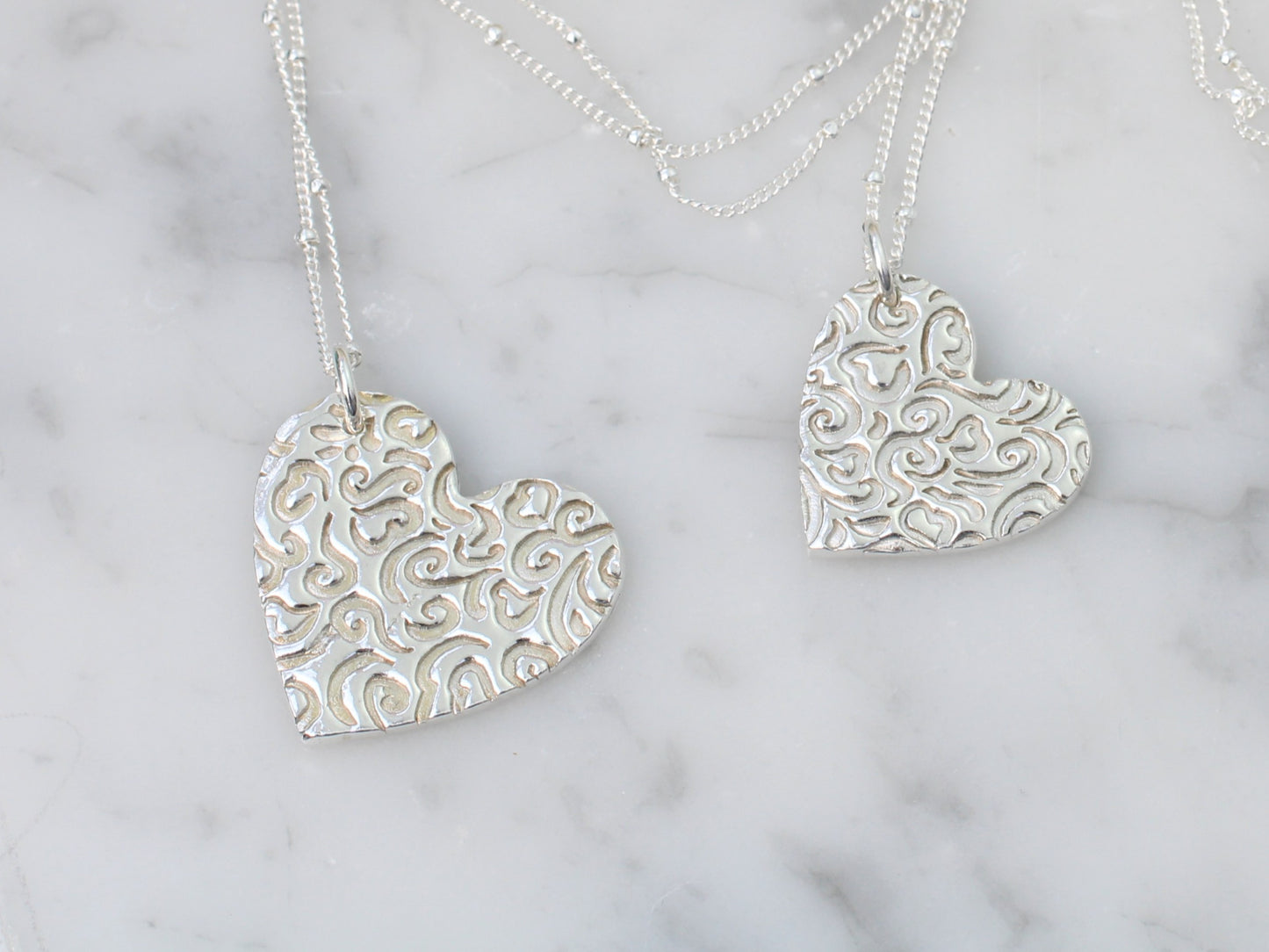 Mother and daughter necklace set.