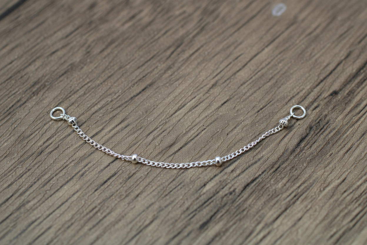 Sterling Silver Satellite Earring Chain