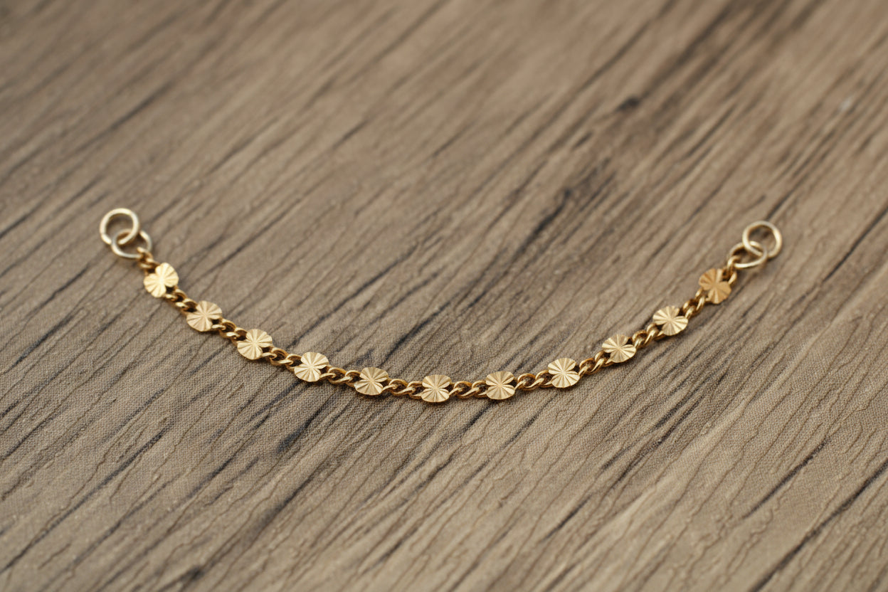 14k Gold Filled Sunburst Earring Chain