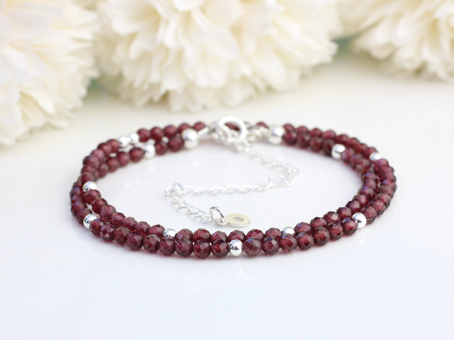 Garnet choker. Ready to ship.