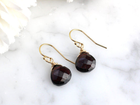 garnet earrings