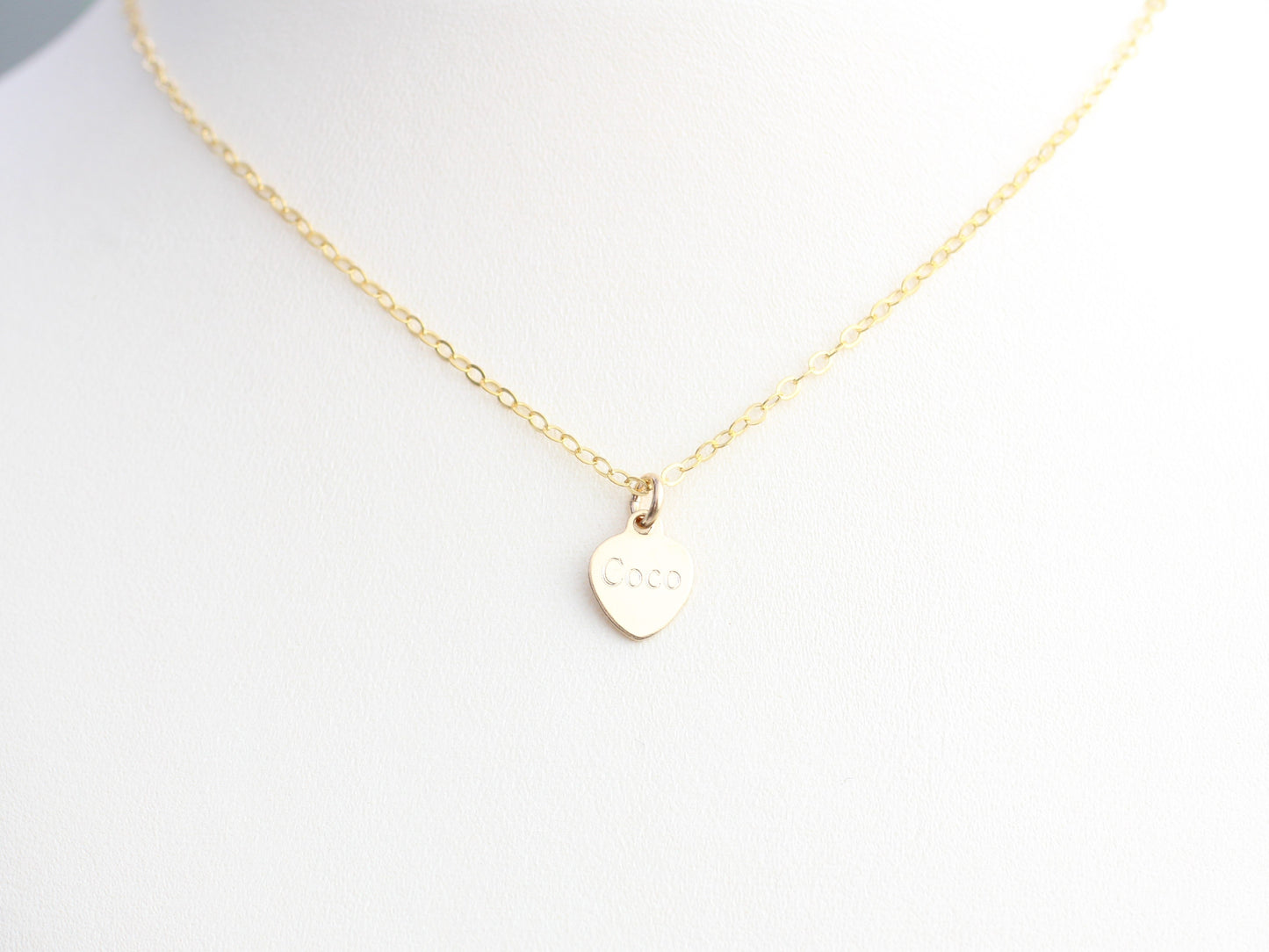 gold heart necklace